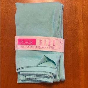 Girls full length leggings the children’s place mellow aqua color